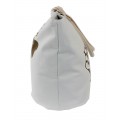 9212- WHITE BOW ANCHOR CANVAS TOTE BAG